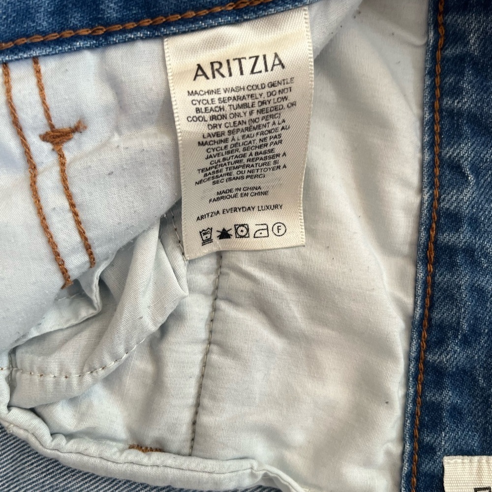 Demin Forum 90s Millie Hi-Rise Grunge Cargo Utility Medium Wash Relaxed Jeans - Picture 15 of 15